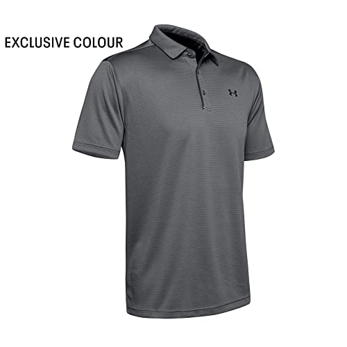 Under Armour Men's Tech Golf Polo , Graphite (040)/Black , Small