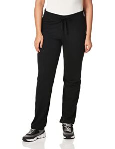 hanes women's french terry pant, black, xx-large