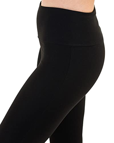 Spalding Women's High-Waisted Legging, Black, Medium