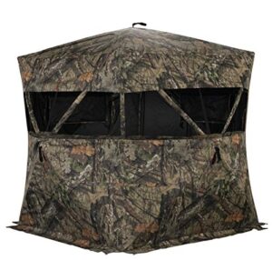 rhino blinds r600-moc 3 person hunting ground blind, mossy oak breakup country, 60x60 inch