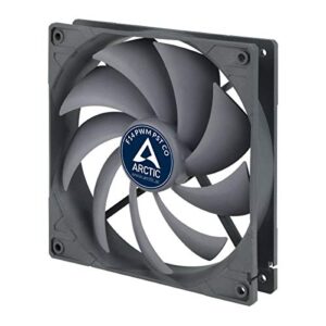 ARCTIC F14 PWM PST CO - 140 mm Case Fan with PWM Sharing Technology (PST), Dual Ball Bearing for Continuous Operation, Quiet, Computer, 200-1350 RPM - Grey