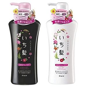 new ichikami smooth and sleek shampoo (480ml) and conditioner (480g) set!