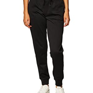 Hanes womens Sport Performance Fleece Jogger With Pockets Pants, Black Solid/Black Heather, X-Large US