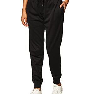 Hanes womens Sport Performance Fleece Jogger With Pockets Pants, Black Solid/Black Heather, X-Large US