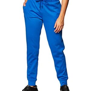 Hanes Women's Sport Performance Fleece Jogger Pants with Pockets, Awesome Blue Solid/Awesome Blue Heather, 2XL