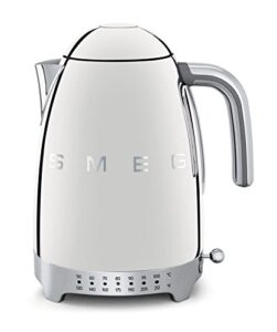 smeg klf02ssus 50's retro style variable temperature kettle, polished stainless steel