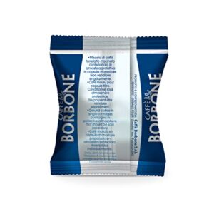 Caffe Borbone Compatible Nespresso 100 Espresso Pods, Blue Blend with Refined Taste, Powerful Character and Intense Aroma, Roasted and Freshly Packaged in Italy