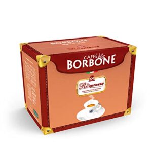 Caffe Borbone Compatible Nespresso 100 Espresso Pods, Blue Blend with Refined Taste, Powerful Character and Intense Aroma, Roasted and Freshly Packaged in Italy