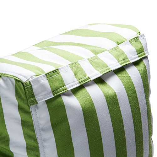 Jaxx Juniper Outdoor Bean Bag Patio Chair, Lime Stripes
