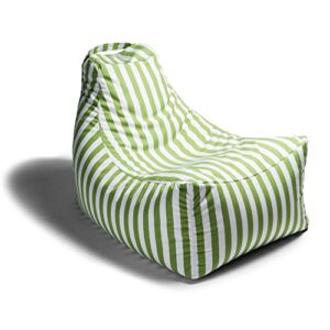 Jaxx Juniper Outdoor Bean Bag Patio Chair, Lime Stripes