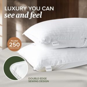 Beckham Hotel Collection Bed Pillows King Size Set of 2 - Down Alternative Bedding Gel Cooling Big Pillow for Back, Stomach or Side Sleepers