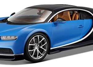 2016 Bugatti Chiron Blue 1/18 Diecast Model Car , unisex