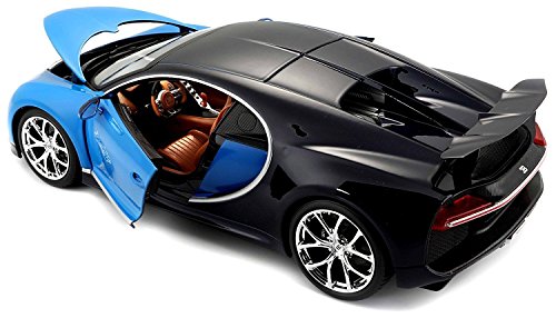 2016 Bugatti Chiron Blue 1/18 Diecast Model Car , unisex