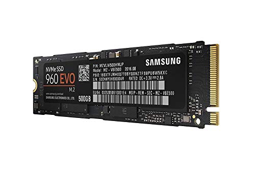 Samsung 960 EVO 500GB Solid State Drive (MZ-V6E500BW) m.2 NVMe,Hybrid Drive