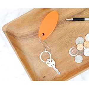 Cornucopia Orange Foam Floating Key Chain Key Floats (2 pack); Great Keychain for Boating,Fishing, Sailing and Outdoor Sports