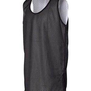 Badger Sport Black/White Adult XL Reversible Mesh Tank Top Jersey Uniform