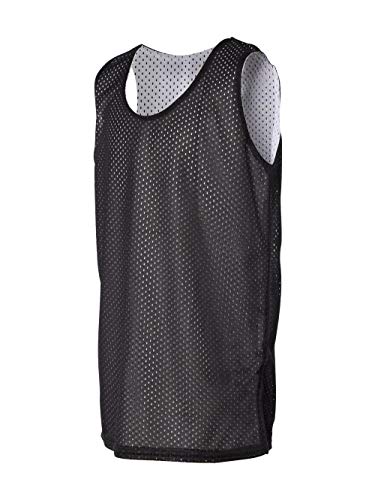 Badger Sport Black/White Adult XL Reversible Mesh Tank Top Jersey Uniform