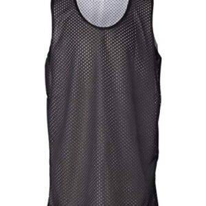 Badger Sport Black/White Adult XL Reversible Mesh Tank Top Jersey Uniform