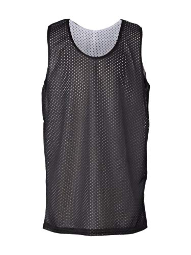 Badger Sport Black/White Adult XL Reversible Mesh Tank Top Jersey Uniform