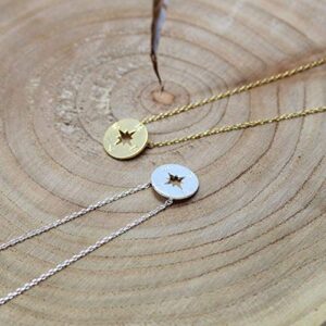 compass necklace, Best friend necklace for 2, BFF Necklace, friendship necklace for 2, silver dainty necklace, Christmas gift, Graduation gifts, valentines