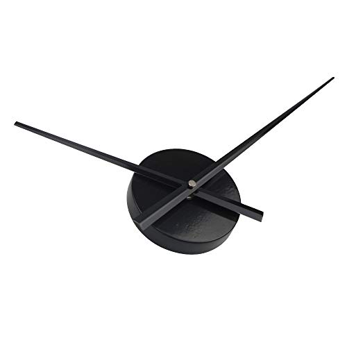 Timelike 3D Clock Hands, DIY Large Clock Hands Needles Wall Clocks 3D Home Art Decor Quartz Clock Mechanism Accessories (Black)