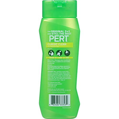 PERT 2-in-1 Classic Clean Shampoo and Conditioner 13.5oz (6 Pack)