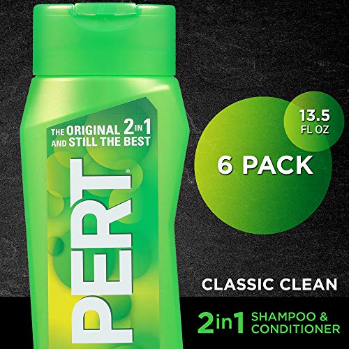 PERT 2-in-1 Classic Clean Shampoo and Conditioner 13.5oz (6 Pack)