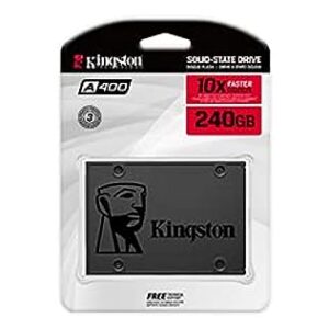 Kingston 240GB A400 SATA 3 2.5" Internal SSD SA400S37/240G - HDD Replacement for Increase Performance