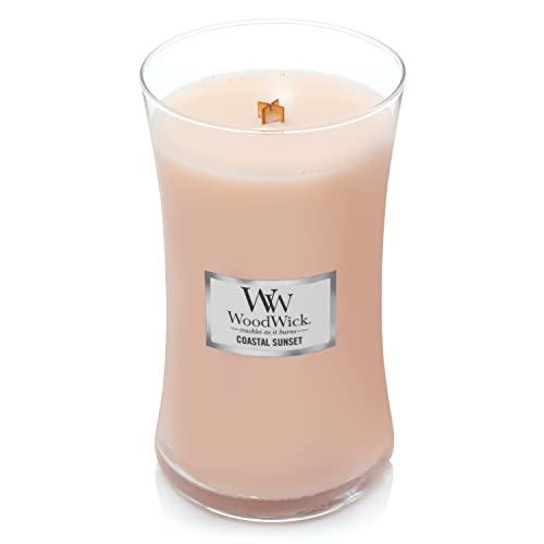 WoodWick Large Hourglass Candle, Coastal Sunset, 21.5 oz