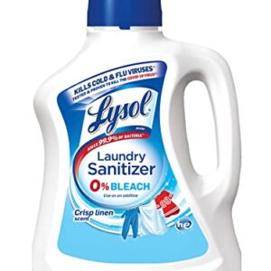 Lysol Laundry Sanitizer Additive, Bacteria-Causing Laundry Odor Eliminator, 0% Bleach Laundry Sanitizer, color, , Multi 90 Fl Oz Crisp Linen