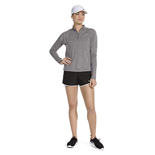 Nike Women's Dry 10K Running Shorts, Black/White/Dark Grey/Wolf Grey, Large