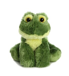 aurora® adorable mini flopsie™ frolick frog stuffed animal - playful ease - timeless companions - green 8 inches