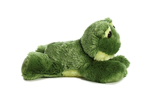 Aurora® Adorable Mini Flopsie™ Frolick Frog Stuffed Animal - Playful Ease - Timeless Companions - Green 8 Inches