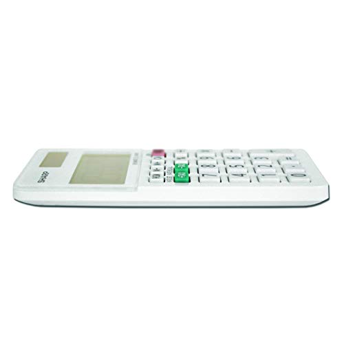 Sharp EL-244WB Business Calculator, White 2.125, 2.38 x 4.06 x 0.31 inches