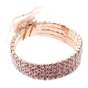 corsage bracelet- rock candy (rose gold)