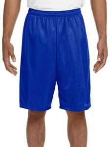 hat and beyond mens lightweight basic mesh solid basketball jersey workout fitness gym shorts (4x-large, 1ihb01_royal blue)