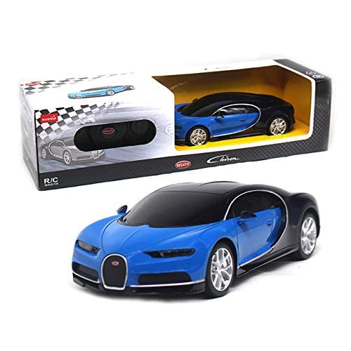 Bugatti Chiron Blue/Black Radio Remote Control Sport Racing Car RC 1/24 Scale