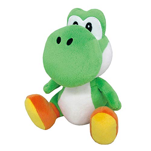 Little Buddy Super Mario All Star Collection 1416 Yoshi Stuffed Plush, 8",Multi-colored