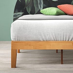 ZINUS Moiz Wood Platform Bed Frame / Wood Slat Support / No Box Spring Needed / Easy Assembly, Natural, Twin