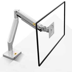 nb north bayou monitor arm ultra wide full motion swivel monitor mount for 22''-40'' monitors with load capacity from 4.4 to 30lbs height adjustable monitor stand g40-s (sliver)