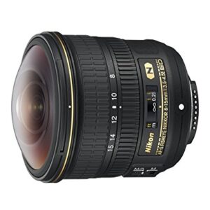 Nikon AF-S FISHEYE NIKKOR 8-15mm f/3.5-4.5E ED F/4.5-29 Fixed Zoom Camera Lens, Black