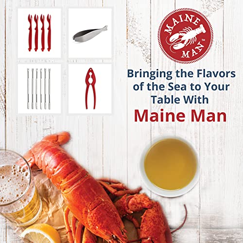 Maine Man Crab Seafood Scissors, Japanese Stainless Steel Blades, 6.25-Inches x 3.25-Inches