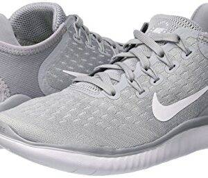 Nike Free Rn 2018 Sz 6.5 Womens Running Wolf Grey/White-White-Volt Shoes