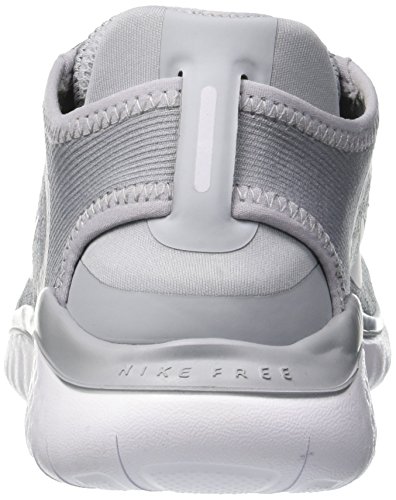 Nike Free Rn 2018 Sz 6.5 Womens Running Wolf Grey/White-White-Volt Shoes