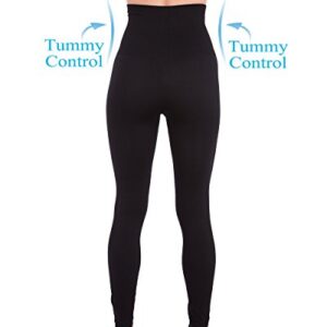 Homma Activewear Thick High Waist Tummy Compression Pants Slimming Body Yoga Leggings Postpartum Pants Black S