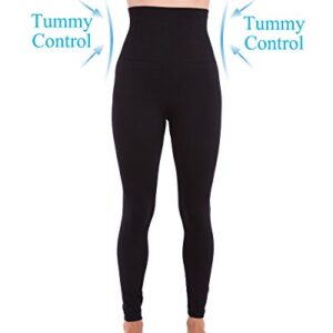 Homma Activewear Thick High Waist Tummy Compression Pants Slimming Body Yoga Leggings Postpartum Pants Black S