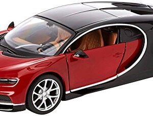 Maisto 1:24 Assembly Line Bugatti Chiron - Red/Black