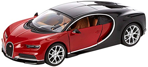 Maisto 1:24 Assembly Line Bugatti Chiron - Red/Black