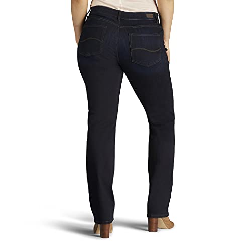 Lee Women's Plus Size Ultra Lux Comfort with Flex Motion Straight Leg Jean Niagara 20W Medium