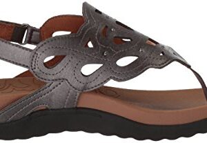 Rockport Women's Ridge Sling Sandal, Pewter, 11 M US